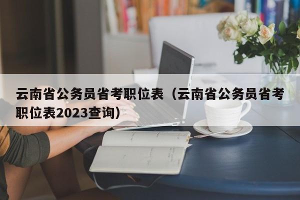 云南省公务员省考职位表（云南省公务员省考职位表2023查询）