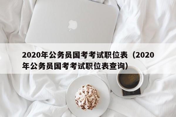 2020年公务员国考考试职位表（2020年公务员国考考试职位表查询）