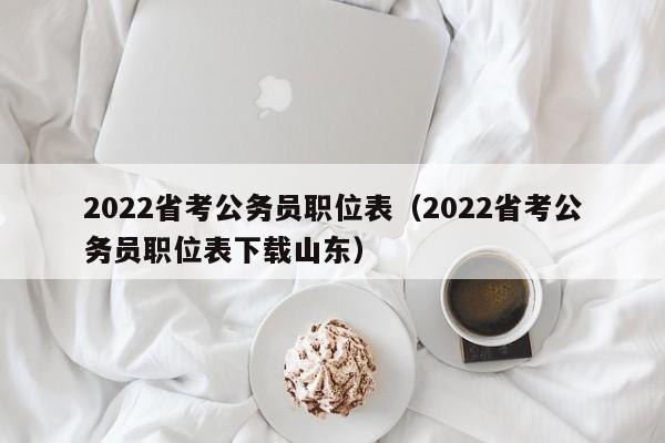 2022省考公务员职位表（2022省考公务员职位表下载山东）