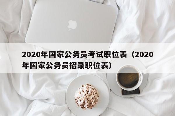 2020年国家公务员考试职位表（2020年国家公务员招录职位表）