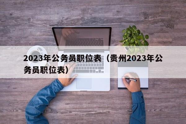 2023年公务员职位表（贵州2023年公务员职位表）